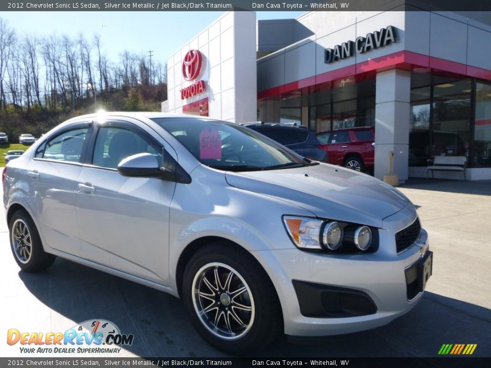 2012 Chevrolet Sonic LS Sedan Silver Ice Metallic / Jet Black/Dark Titanium Photo #1