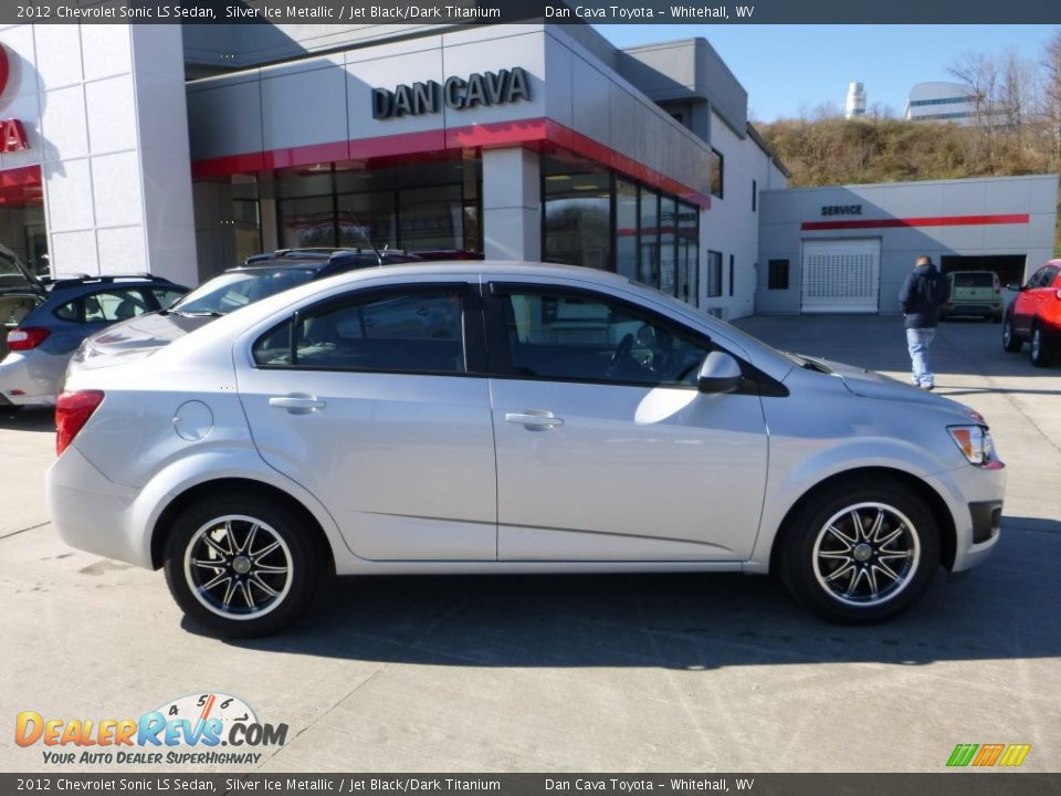 2012 Chevrolet Sonic LS Sedan Silver Ice Metallic / Jet Black/Dark Titanium Photo #3