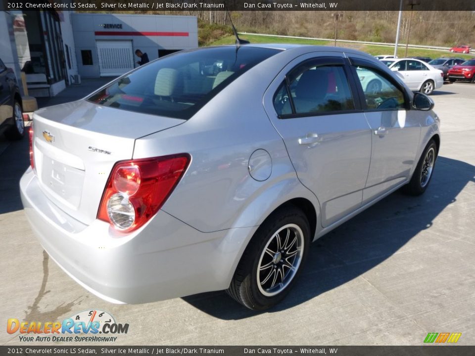 2012 Chevrolet Sonic LS Sedan Silver Ice Metallic / Jet Black/Dark Titanium Photo #4