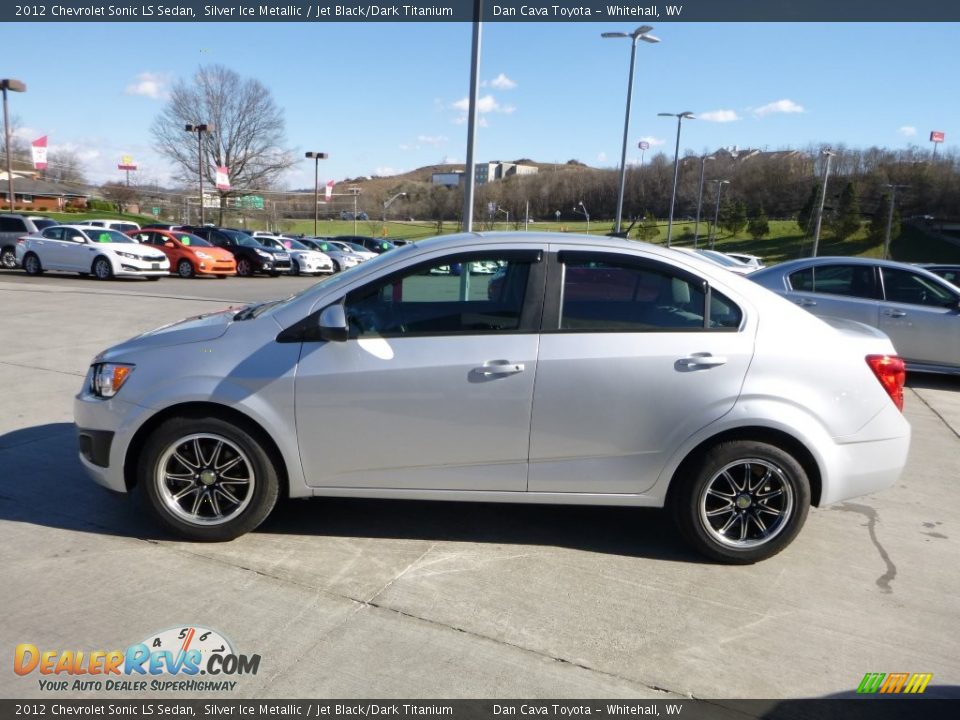 2012 Chevrolet Sonic LS Sedan Silver Ice Metallic / Jet Black/Dark Titanium Photo #7