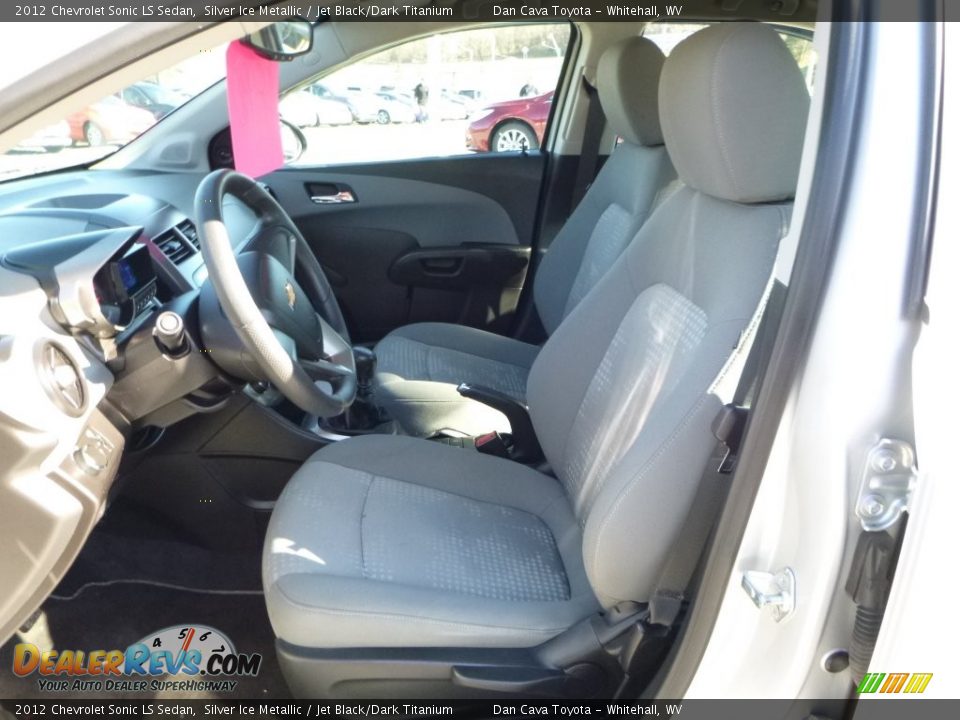 2012 Chevrolet Sonic LS Sedan Silver Ice Metallic / Jet Black/Dark Titanium Photo #9