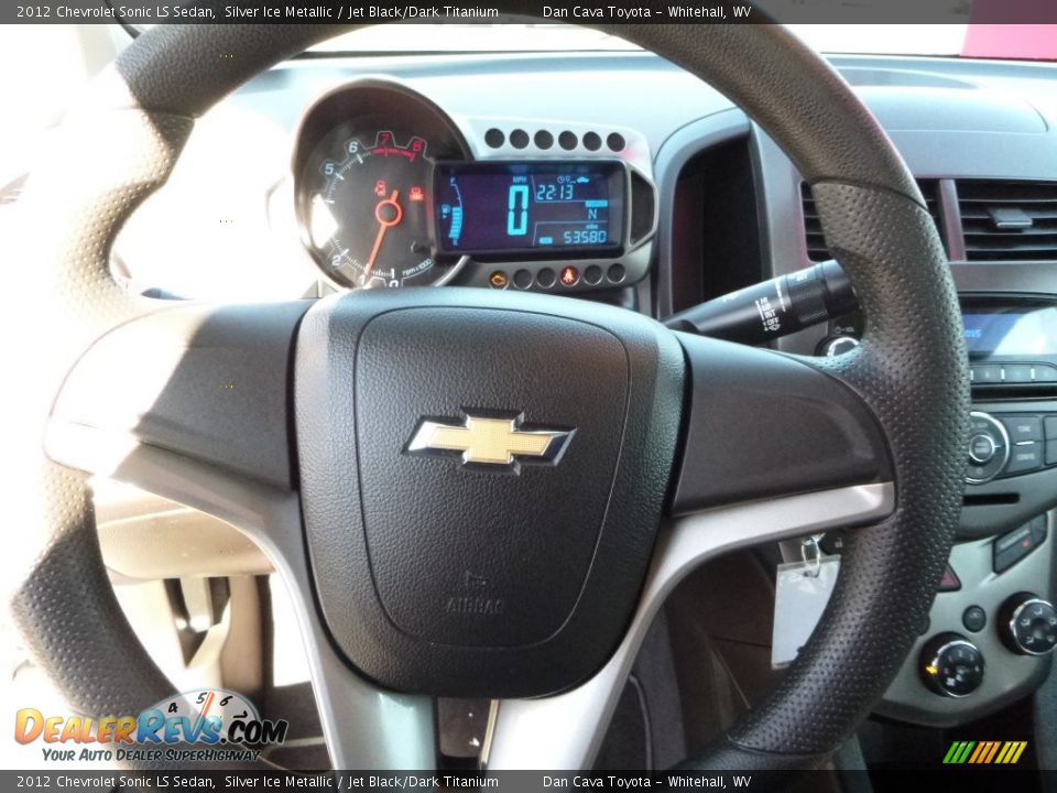2012 Chevrolet Sonic LS Sedan Silver Ice Metallic / Jet Black/Dark Titanium Photo #12