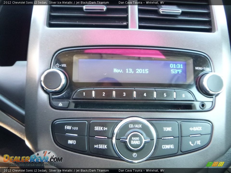 2012 Chevrolet Sonic LS Sedan Silver Ice Metallic / Jet Black/Dark Titanium Photo #13