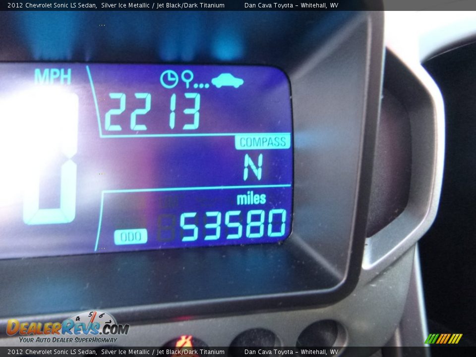 2012 Chevrolet Sonic LS Sedan Silver Ice Metallic / Jet Black/Dark Titanium Photo #14