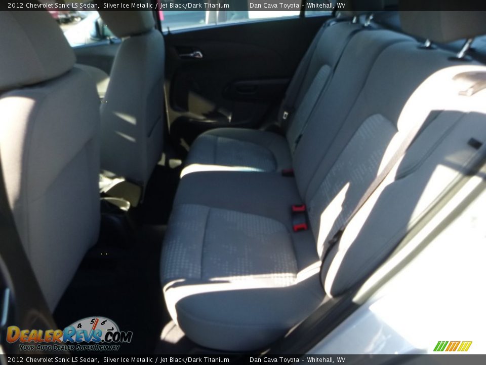 2012 Chevrolet Sonic LS Sedan Silver Ice Metallic / Jet Black/Dark Titanium Photo #16