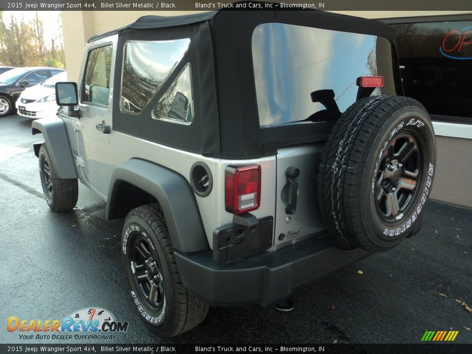2015 Jeep Wrangler Sport 4x4 Billet Silver Metallic / Black Photo #2