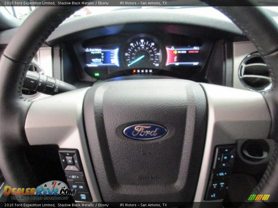 2016 Ford Expedition Limited Shadow Black Metallic / Ebony Photo #28