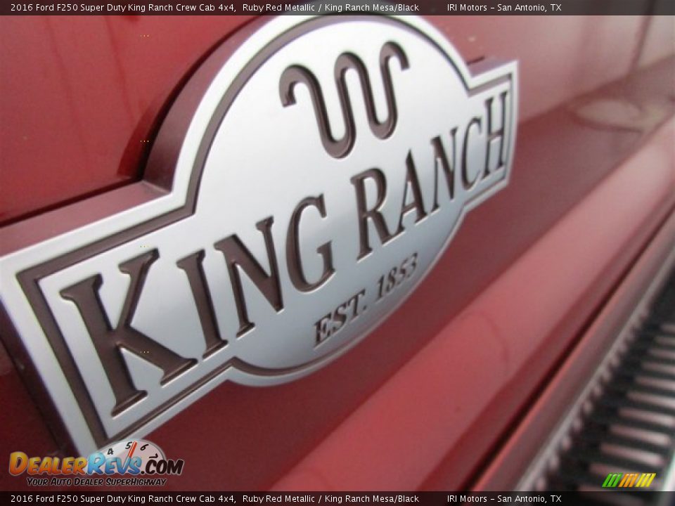 2016 Ford F250 Super Duty King Ranch Crew Cab 4x4 Ruby Red Metallic / King Ranch Mesa/Black Photo #5