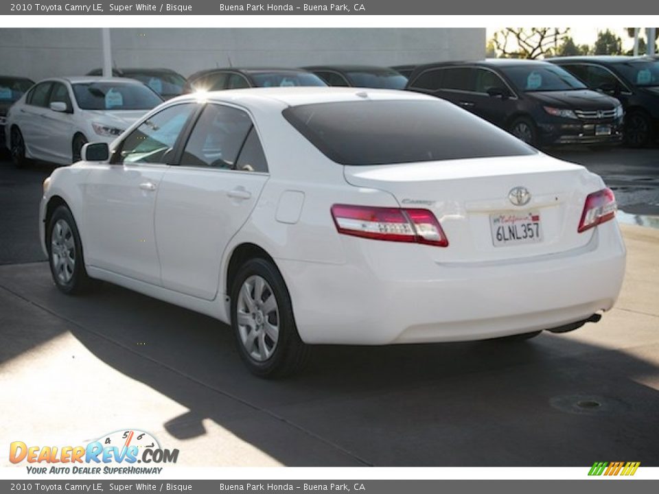 2010 Toyota Camry LE Super White / Bisque Photo #2