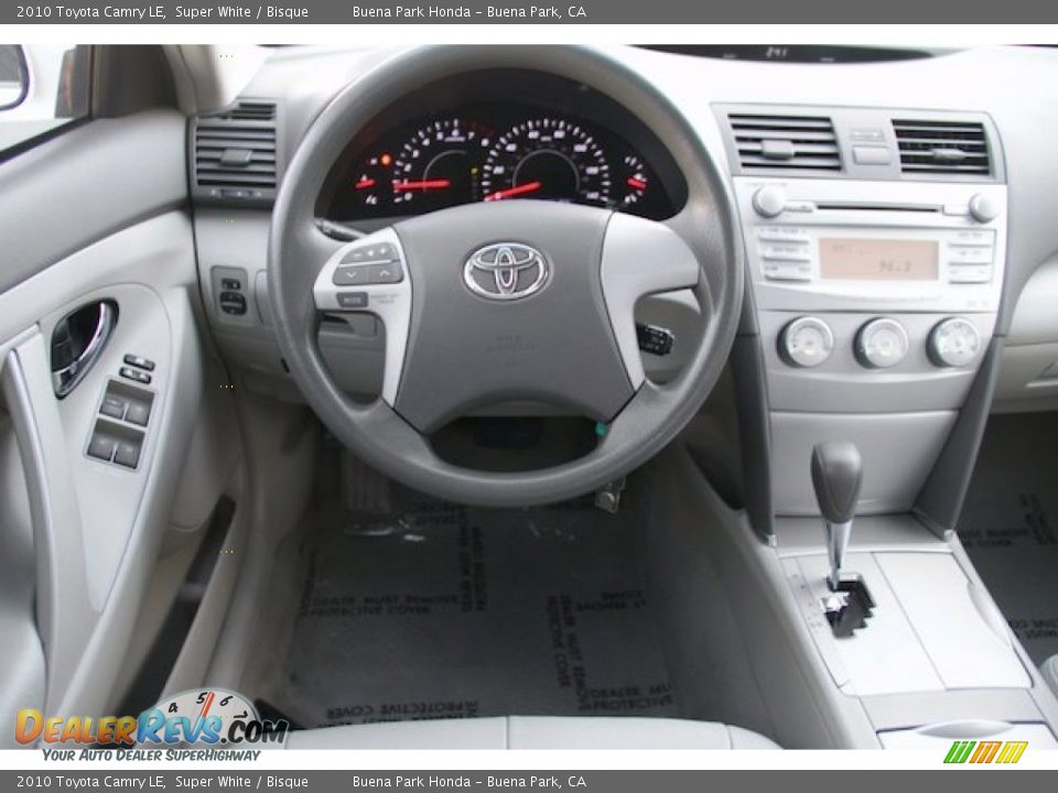 2010 Toyota Camry LE Super White / Bisque Photo #5