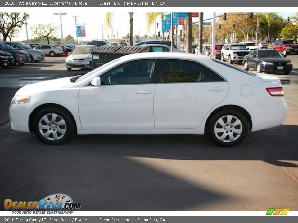 2010 Toyota Camry LE Super White / Bisque Photo #9