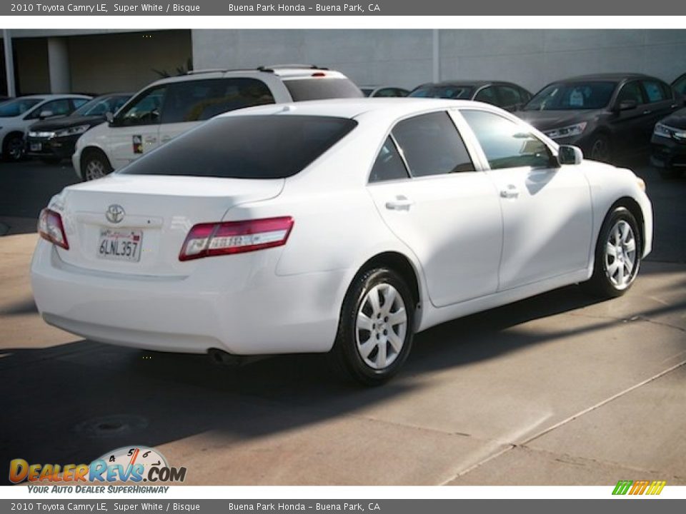 2010 Toyota Camry LE Super White / Bisque Photo #11