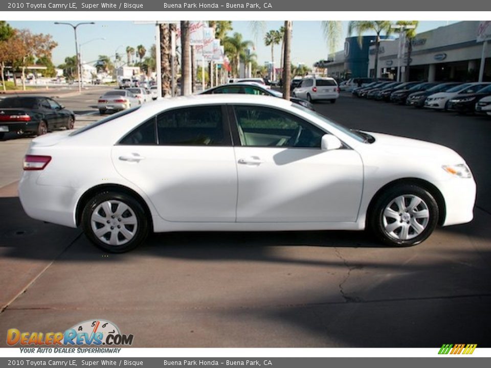 2010 Toyota Camry LE Super White / Bisque Photo #12