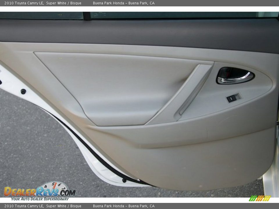 2010 Toyota Camry LE Super White / Bisque Photo #22