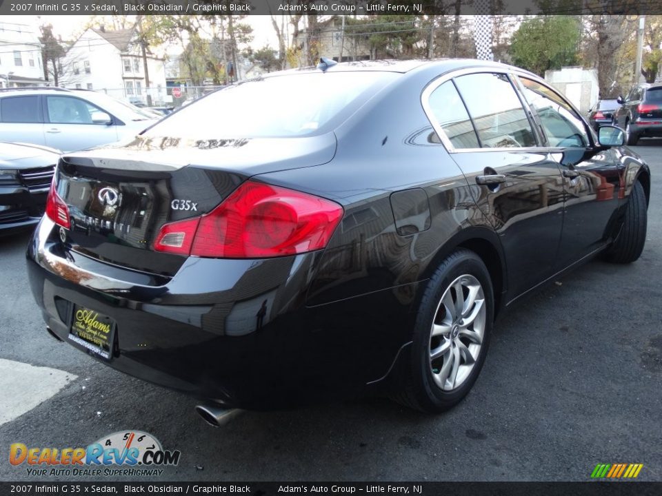 2007 Infiniti G 35 x Sedan Black Obsidian / Graphite Black Photo #4