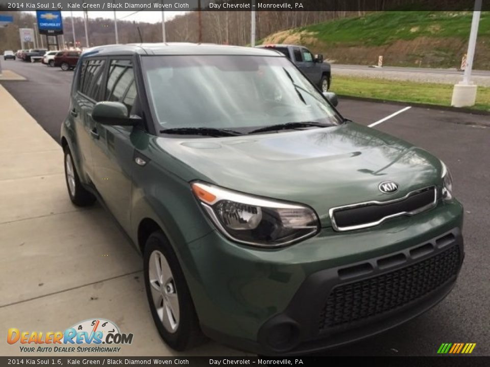 2014 Kia Soul 1.6 Kale Green / Black Diamond Woven Cloth Photo #9