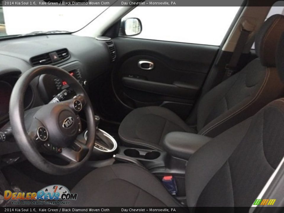 2014 Kia Soul 1.6 Kale Green / Black Diamond Woven Cloth Photo #10