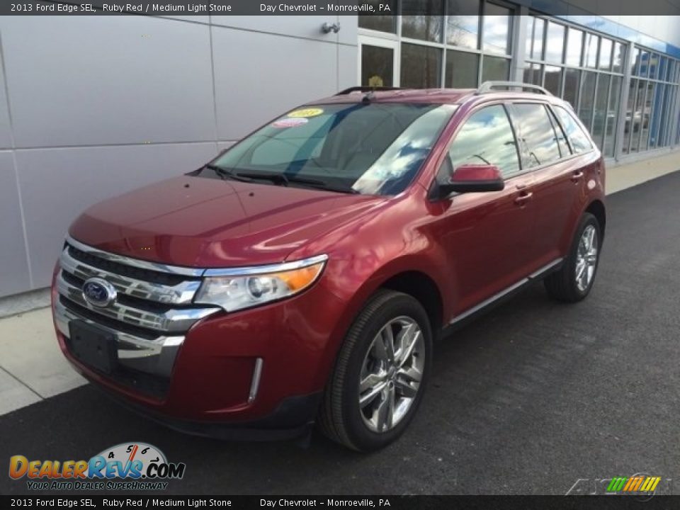 2013 Ford Edge SEL Ruby Red / Medium Light Stone Photo #1