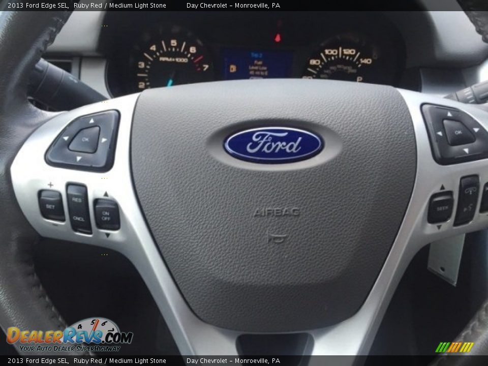 2013 Ford Edge SEL Ruby Red / Medium Light Stone Photo #12