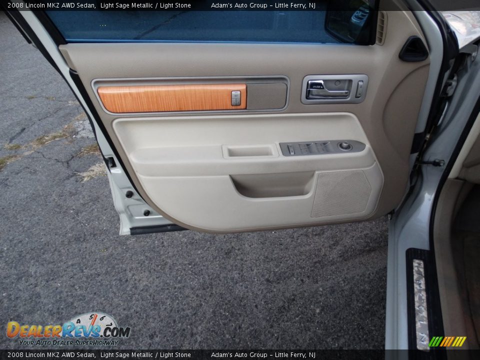 2008 Lincoln MKZ AWD Sedan Light Sage Metallic / Light Stone Photo #7