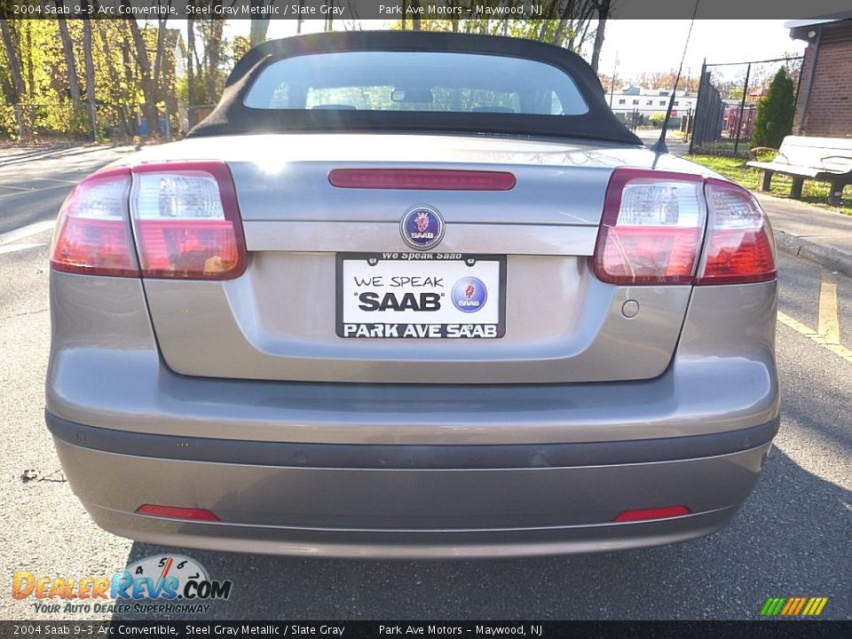 2004 Saab 9-3 Arc Convertible Steel Gray Metallic / Slate Gray Photo #4