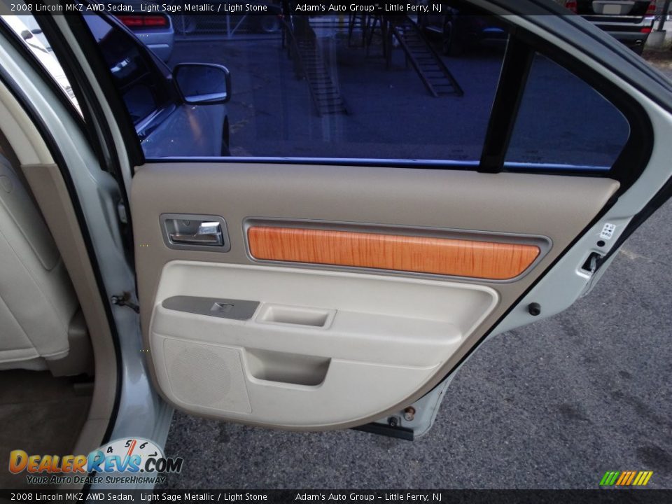 2008 Lincoln MKZ AWD Sedan Light Sage Metallic / Light Stone Photo #19