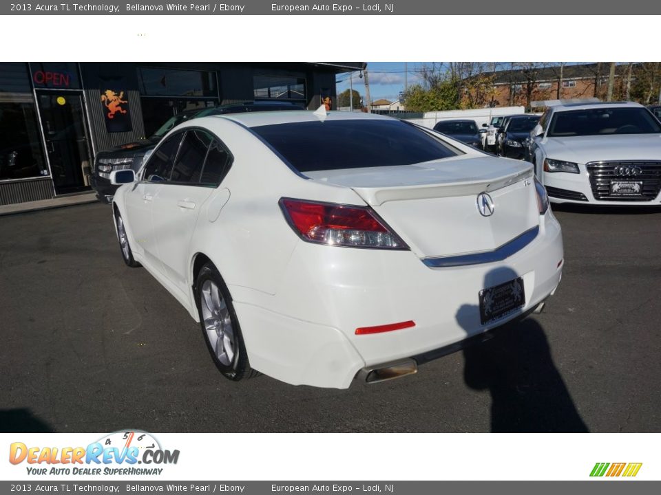 2013 Acura TL Technology Bellanova White Pearl / Ebony Photo #3