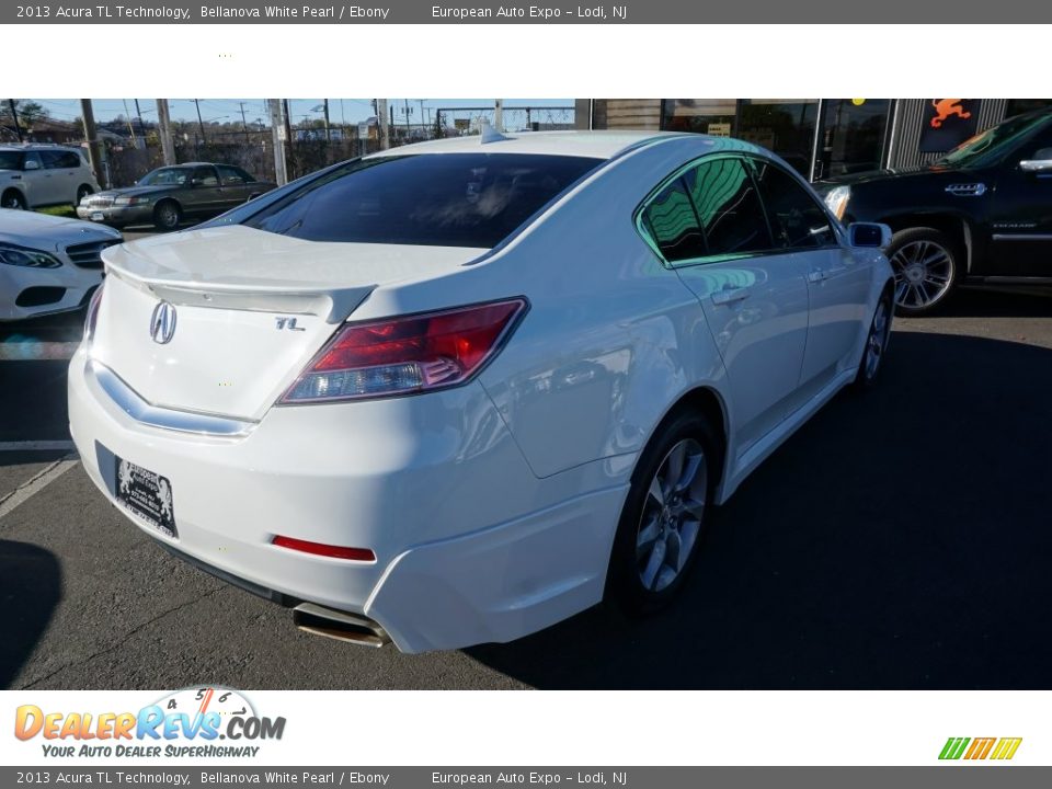 2013 Acura TL Technology Bellanova White Pearl / Ebony Photo #4