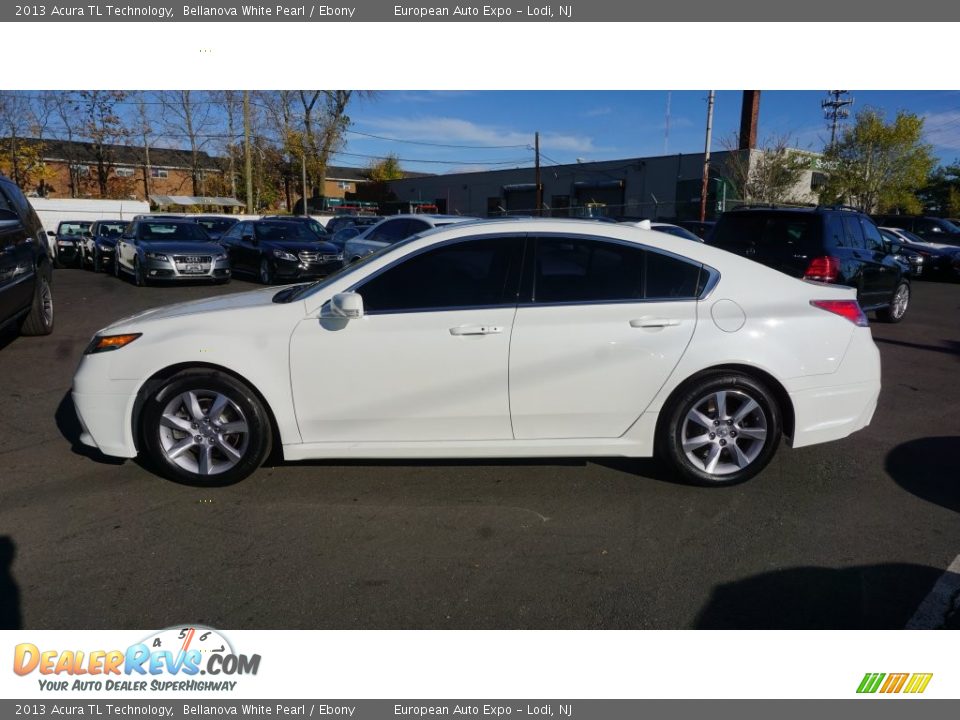 2013 Acura TL Technology Bellanova White Pearl / Ebony Photo #6
