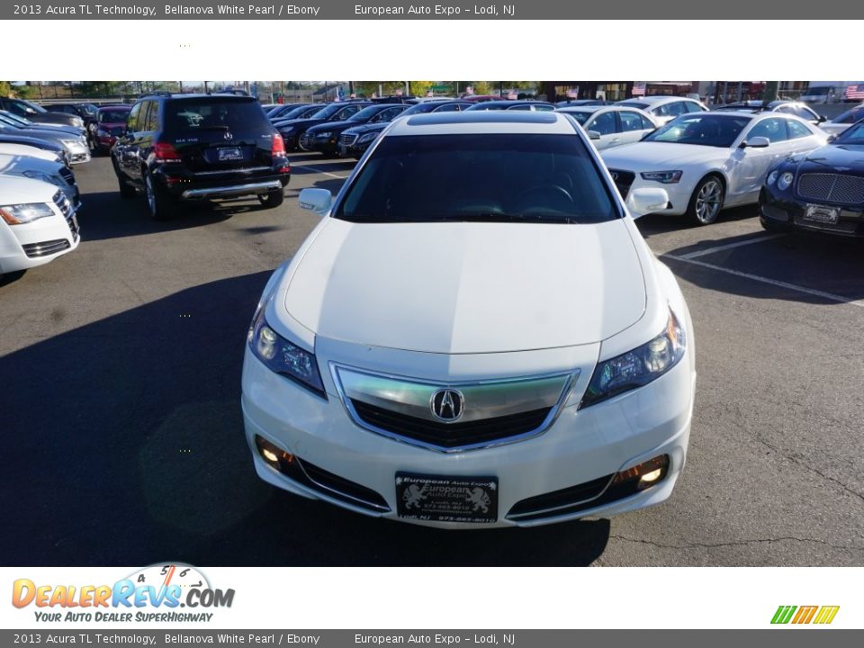 2013 Acura TL Technology Bellanova White Pearl / Ebony Photo #8