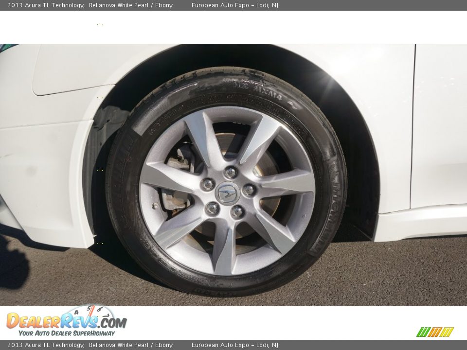 2013 Acura TL Technology Bellanova White Pearl / Ebony Photo #9