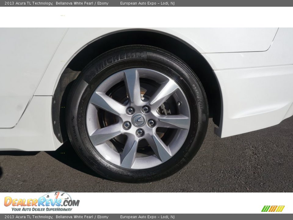 2013 Acura TL Technology Bellanova White Pearl / Ebony Photo #10