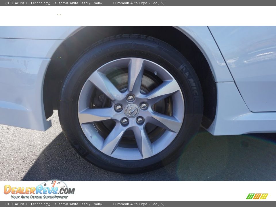 2013 Acura TL Technology Bellanova White Pearl / Ebony Photo #11