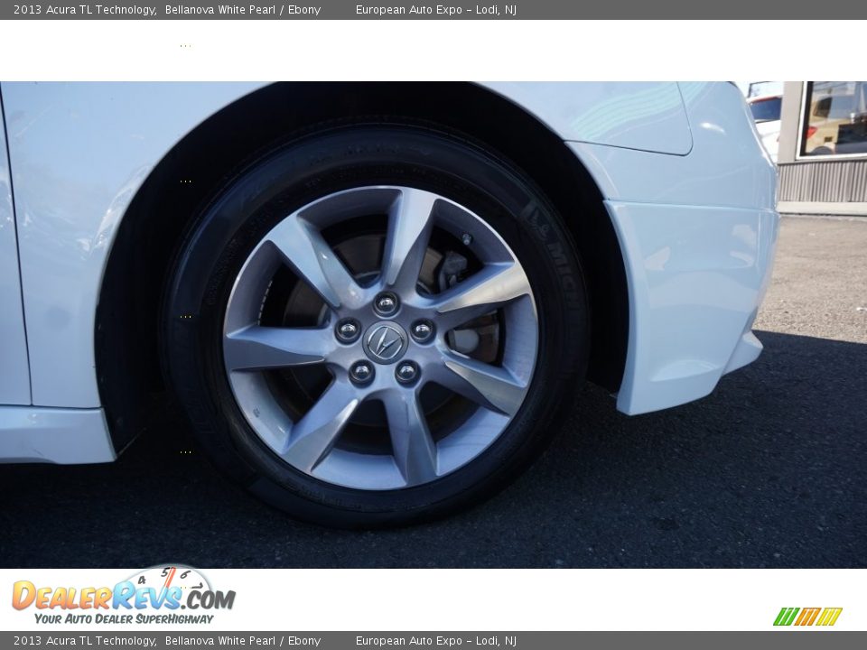 2013 Acura TL Technology Bellanova White Pearl / Ebony Photo #12