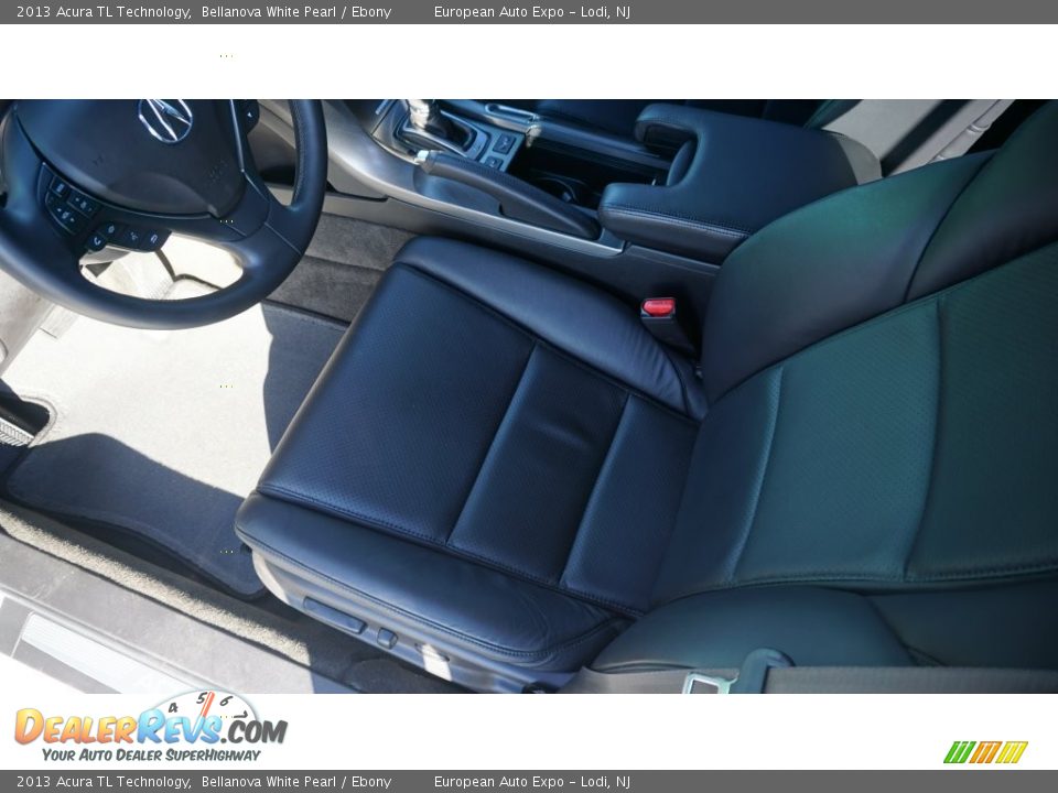 2013 Acura TL Technology Bellanova White Pearl / Ebony Photo #13