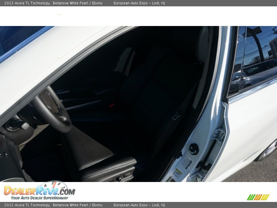 2013 Acura TL Technology Bellanova White Pearl / Ebony Photo #14