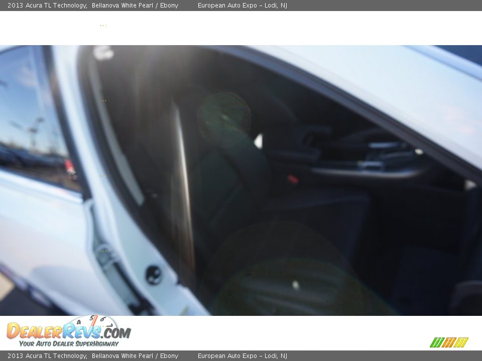 2013 Acura TL Technology Bellanova White Pearl / Ebony Photo #16