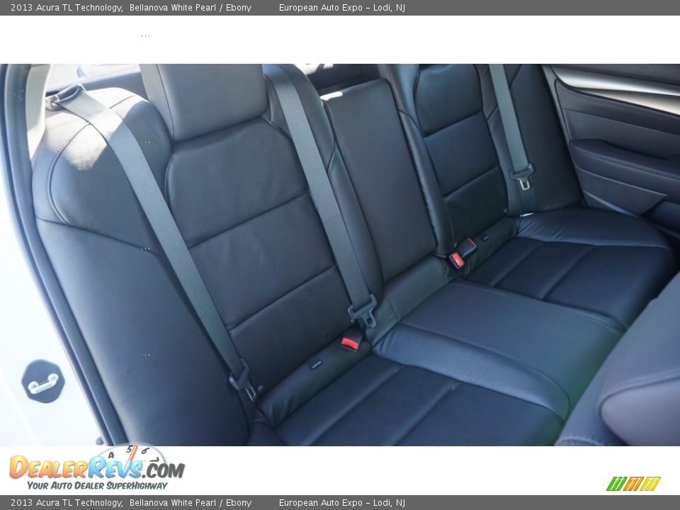 2013 Acura TL Technology Bellanova White Pearl / Ebony Photo #18