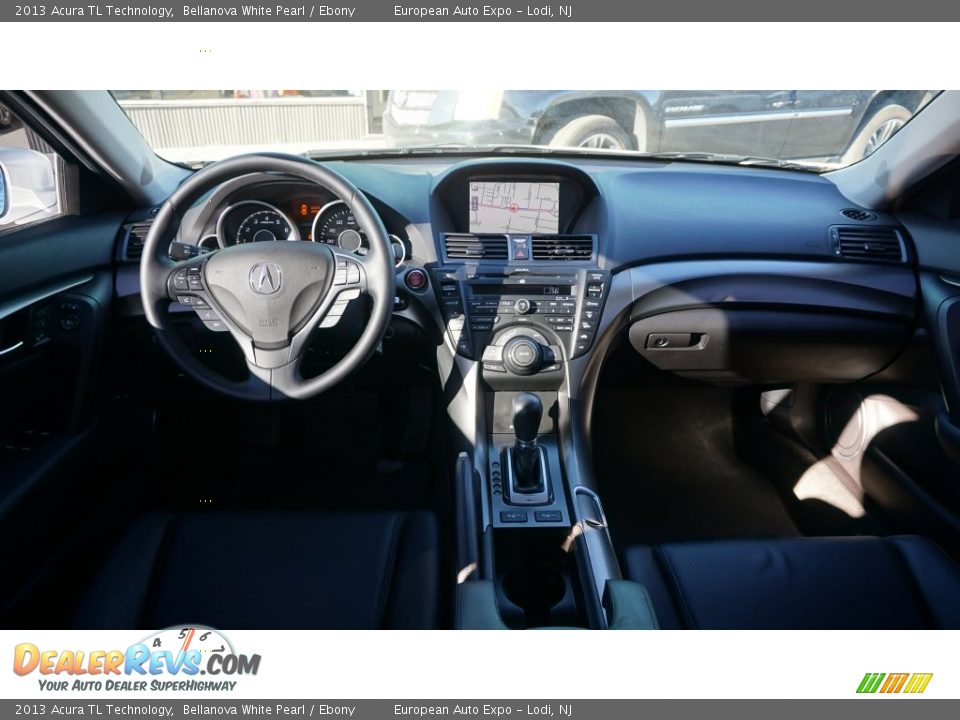 2013 Acura TL Technology Bellanova White Pearl / Ebony Photo #21