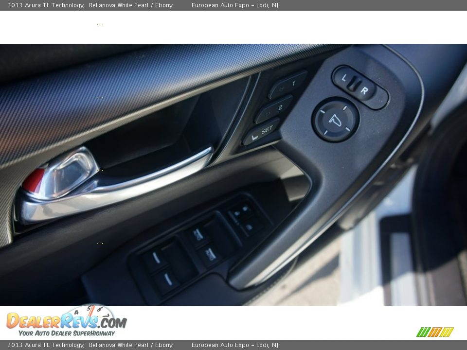 2013 Acura TL Technology Bellanova White Pearl / Ebony Photo #22