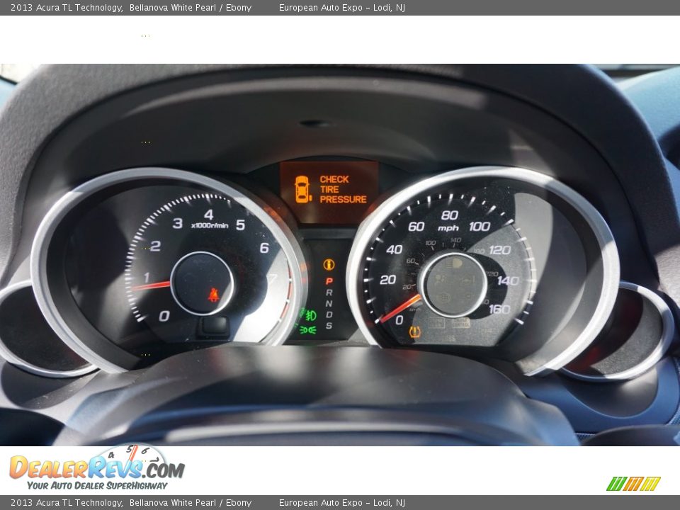 2013 Acura TL Technology Bellanova White Pearl / Ebony Photo #27
