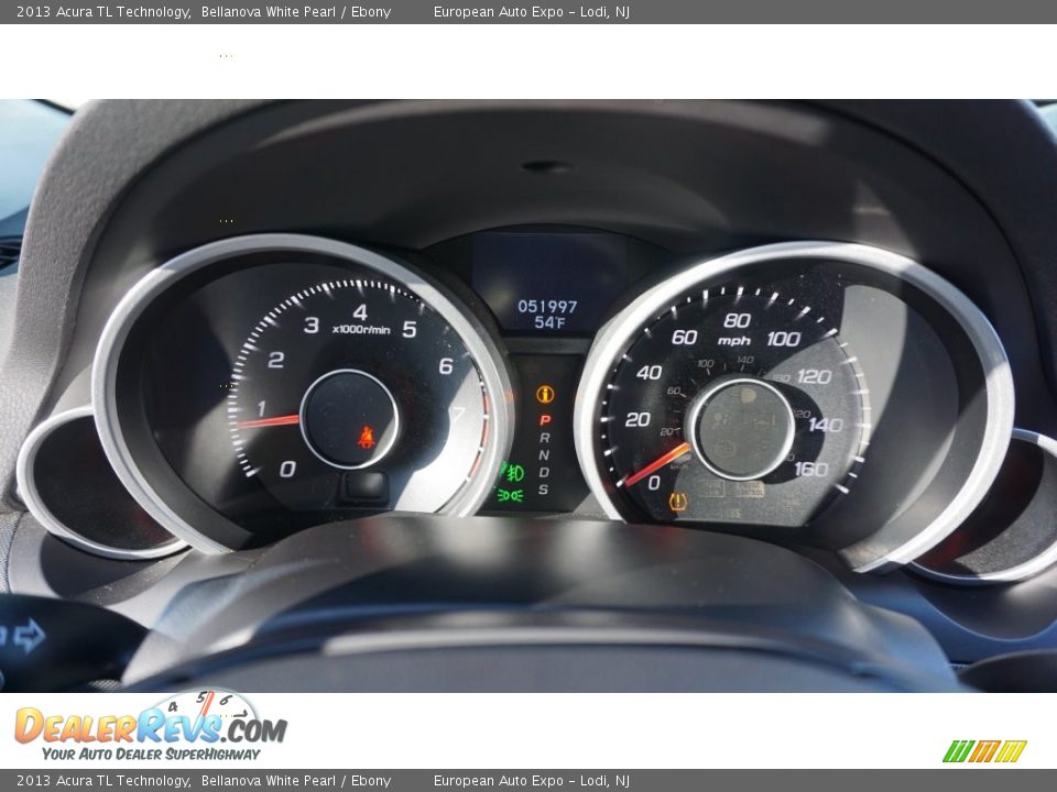 2013 Acura TL Technology Bellanova White Pearl / Ebony Photo #28