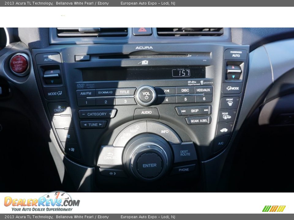 2013 Acura TL Technology Bellanova White Pearl / Ebony Photo #32