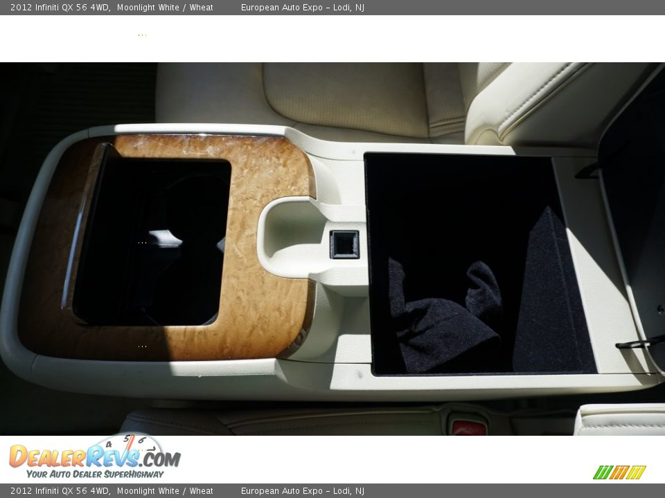 2012 Infiniti QX 56 4WD Moonlight White / Wheat Photo #25