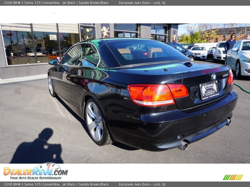2008 BMW 3 Series 335i Convertible Jet Black / Saddle Brown/Black Photo #3