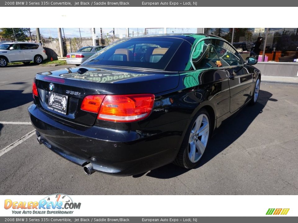 2008 BMW 3 Series 335i Convertible Jet Black / Saddle Brown/Black Photo #4