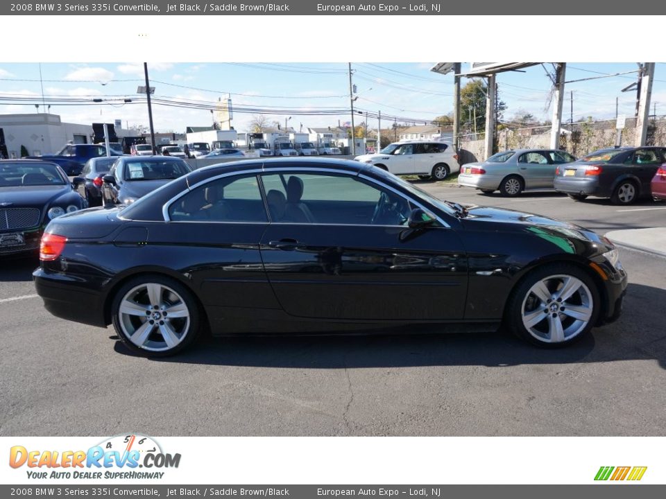 2008 BMW 3 Series 335i Convertible Jet Black / Saddle Brown/Black Photo #5