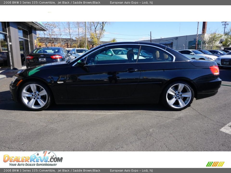 2008 BMW 3 Series 335i Convertible Jet Black / Saddle Brown/Black Photo #6