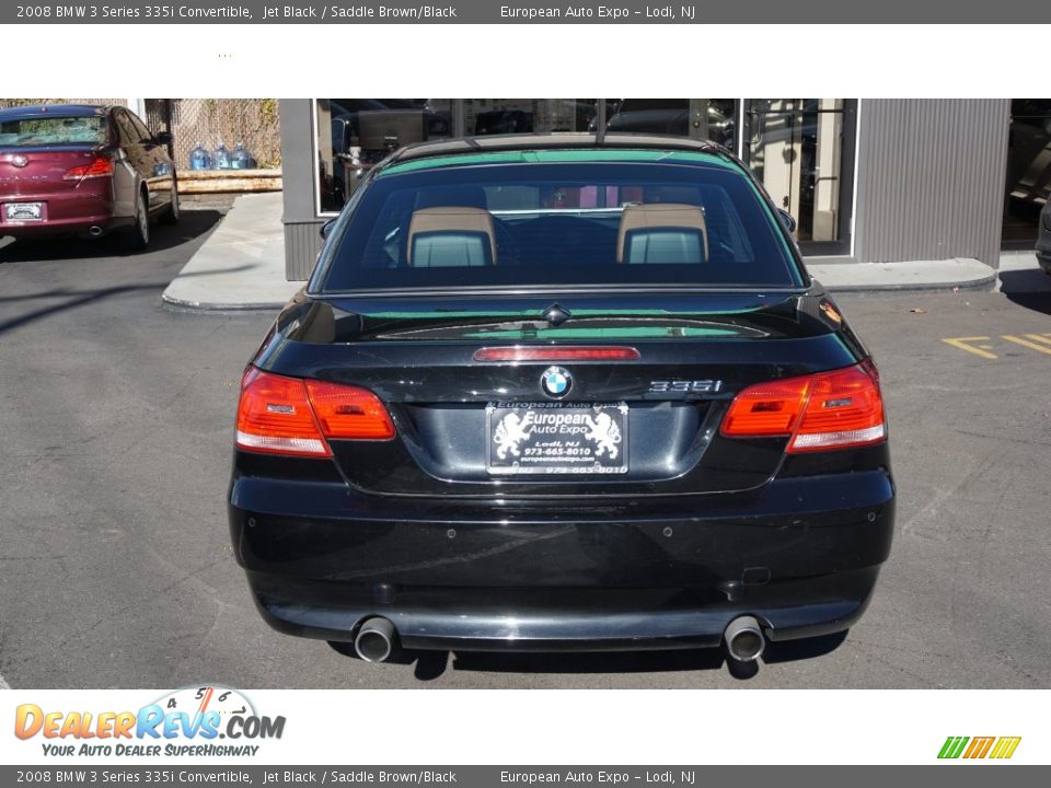 2008 BMW 3 Series 335i Convertible Jet Black / Saddle Brown/Black Photo #7
