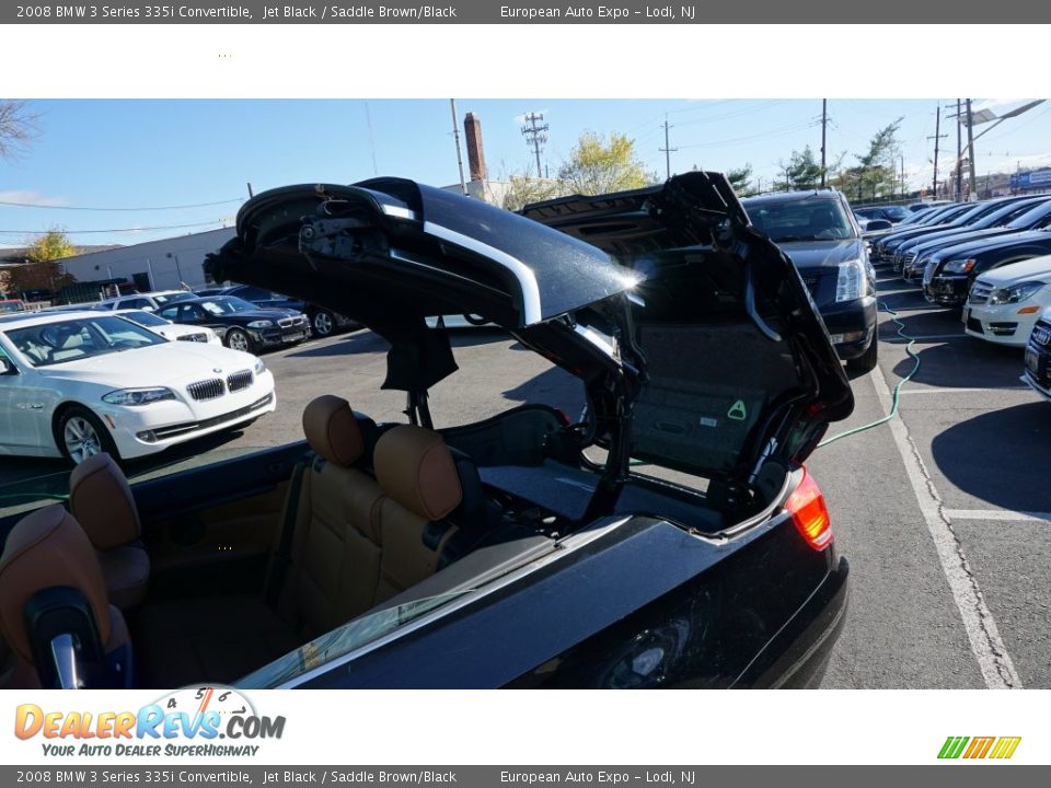 2008 BMW 3 Series 335i Convertible Jet Black / Saddle Brown/Black Photo #9